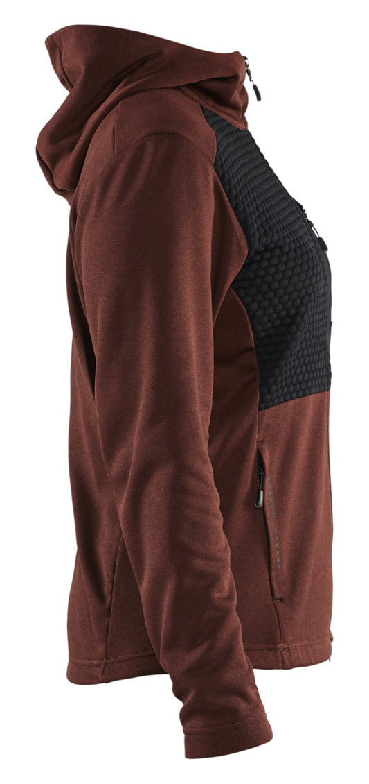 Blaklader hoodie 35422533 rits gebrand rood-zwart(5999)