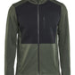 Blaklader Profiel Sweatshirt 35482533 hele rits herfstgroen-zwart(4199)