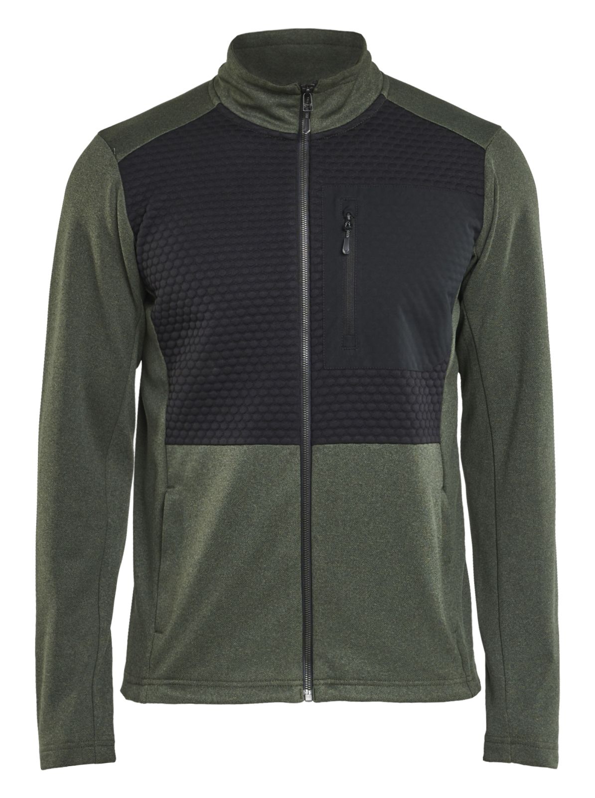 Blaklader Profiel Sweatshirt 35482533 hele rits herfstgroen-zwart(4199)