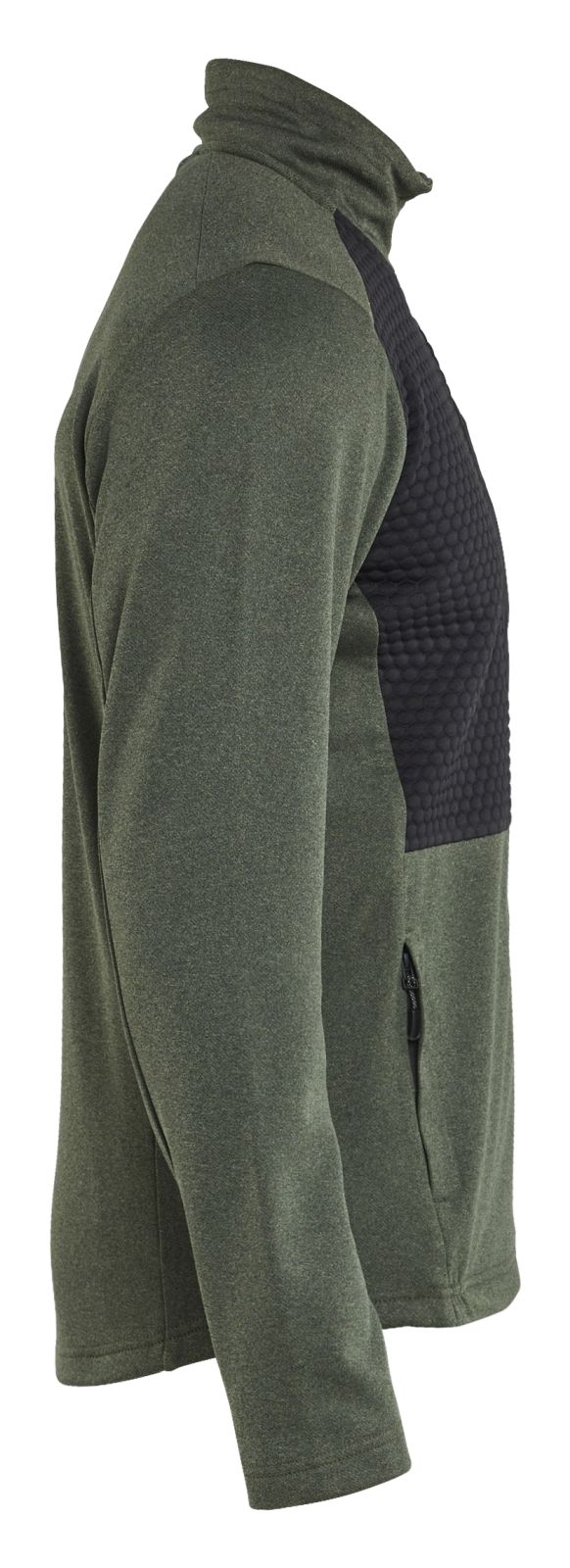 Blaklader Profiel Sweatshirt 35482533 hele rits herfstgroen-zwart(4199)