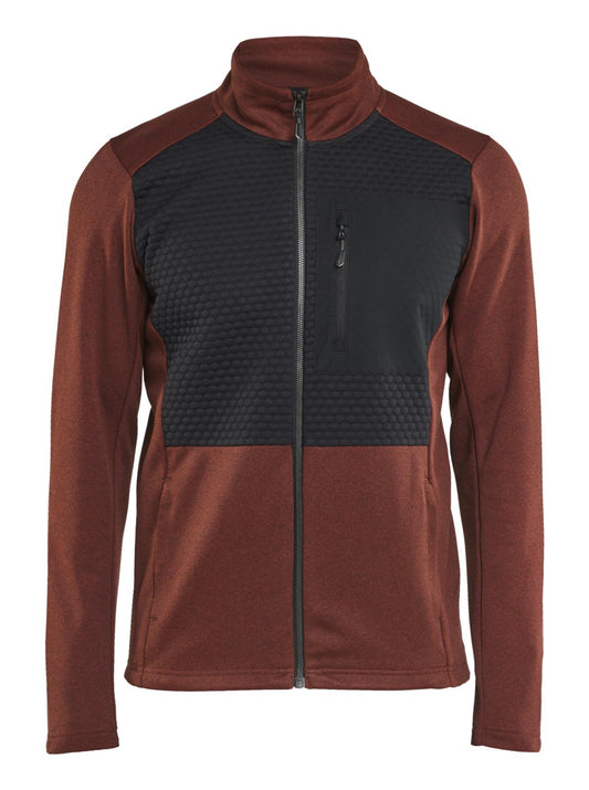 Blaklader Profiel Sweatshirt 35482533 hele rits gebrand rood-zwart(5999)