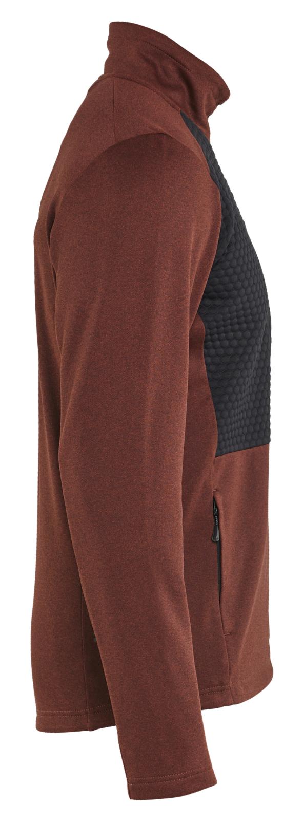 Blaklader Profiel Sweatshirt 35482533 hele rits gebrand rood-zwart(5999)