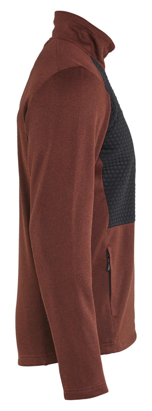 Blaklader Profiel Sweatshirt 35482533 hele rits gebrand rood-zwart(5999)
