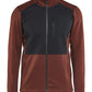 Blaklader Profiel Sweatshirt 35482533 hele rits gebrand rood-zwart(5999)