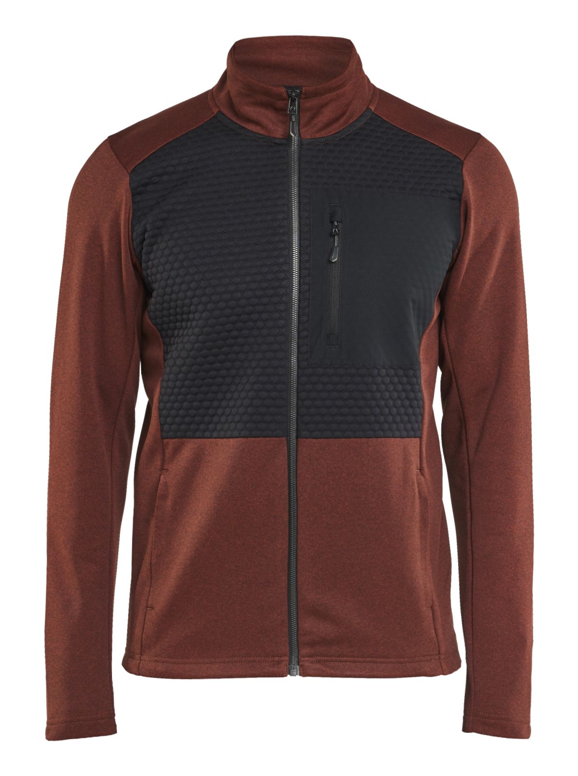 Blaklader Profiel Sweatshirt 35482533 hele rits gebrand rood-zwart(5999)