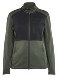 Blaklader Profiel Dames sweaters 35492533 rits herfstgroen-zwart(4199)