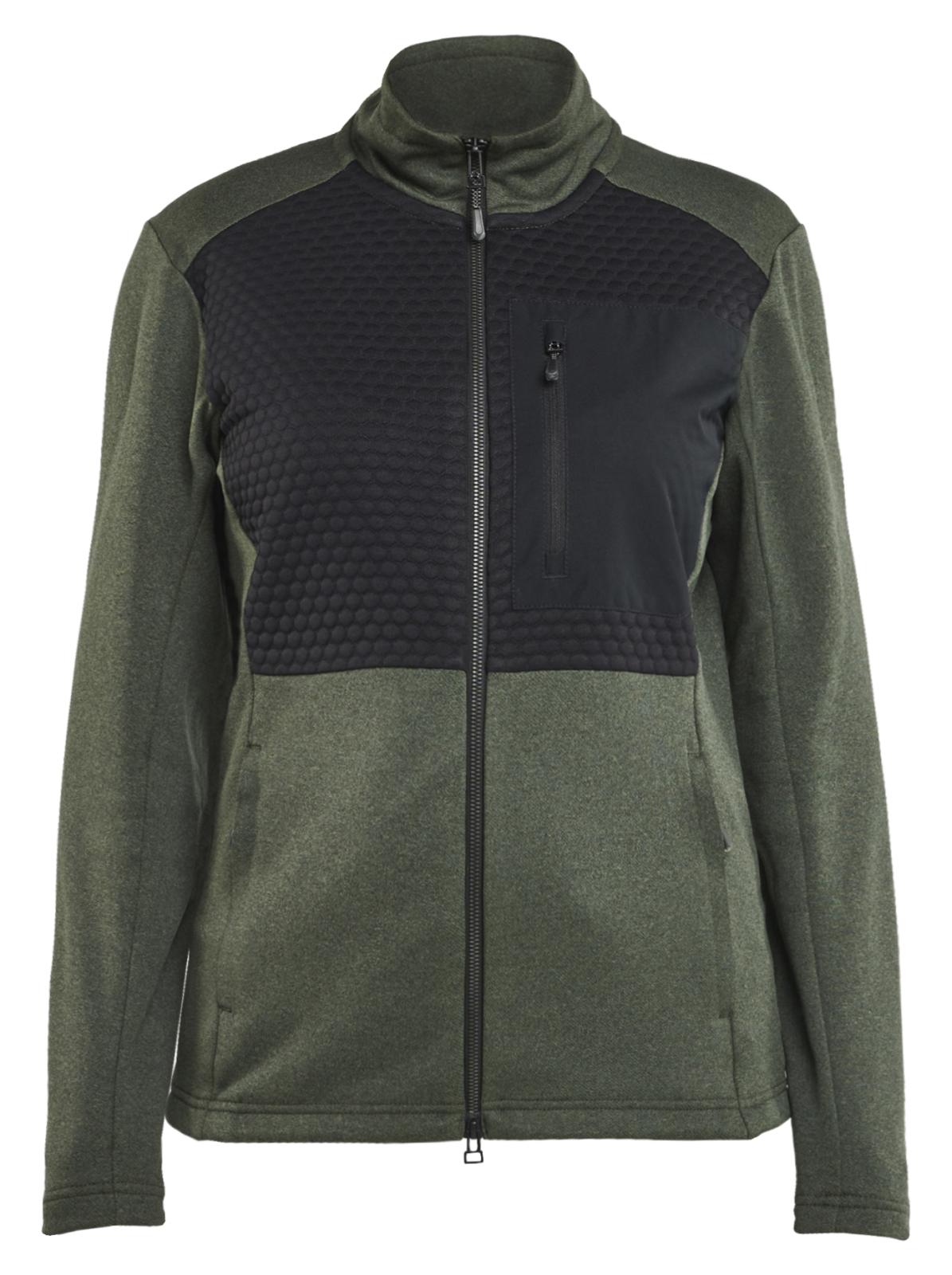 Blaklader Profiel Dames sweaters 35492533 rits herfstgroen-zwart(4199)