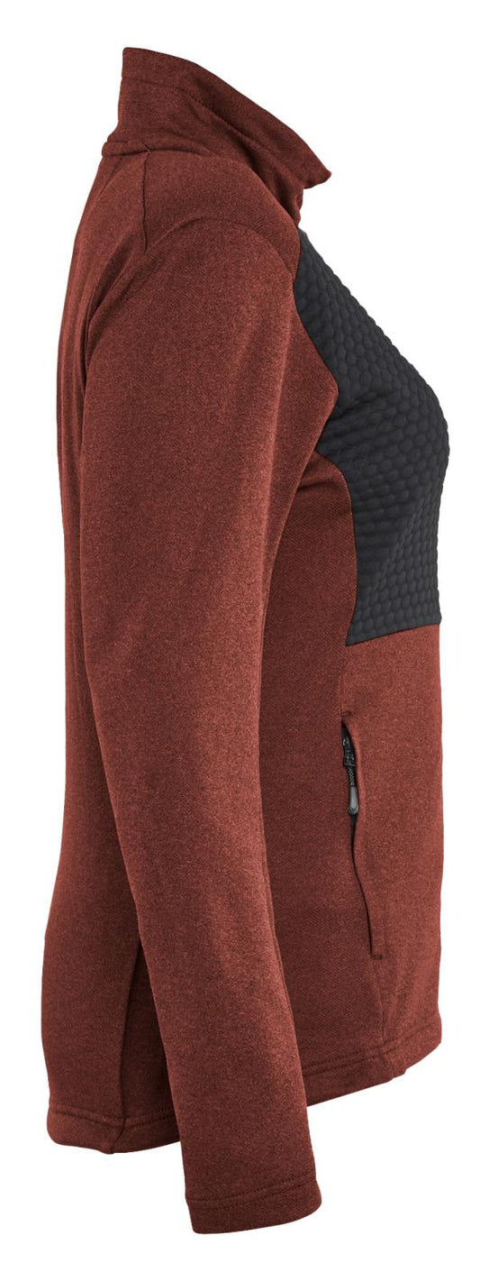 Blaklader Profiel Dames sweaters 35492533 rits gebrand rood-zwart(5999)