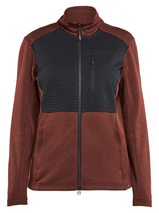 Blaklader Profiel Dames sweaters 35492533 rits gebrand rood-zwart(5999)