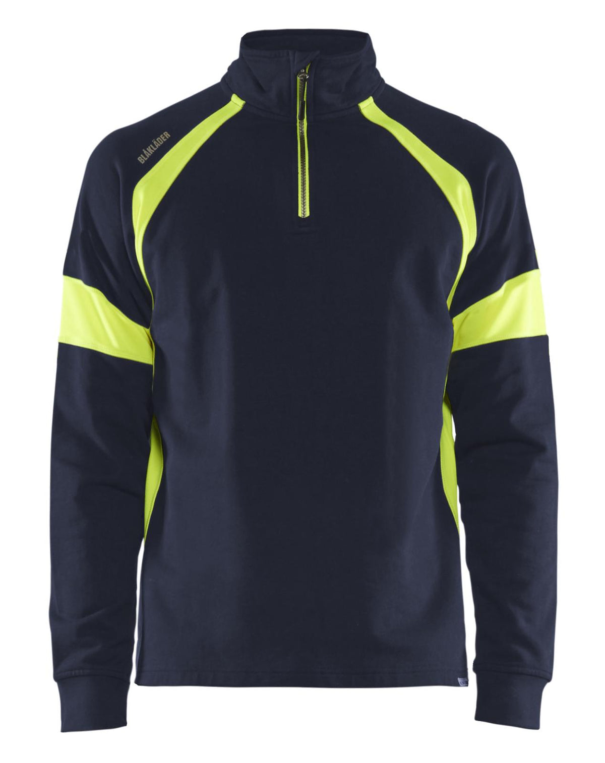 Blaklader sweatershirts 35501158 marineblauw-fluo geel(8933)