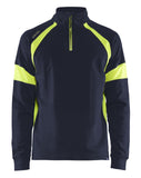 Blaklader sweatershirts 35501158 marineblauw-fluo geel(8933)