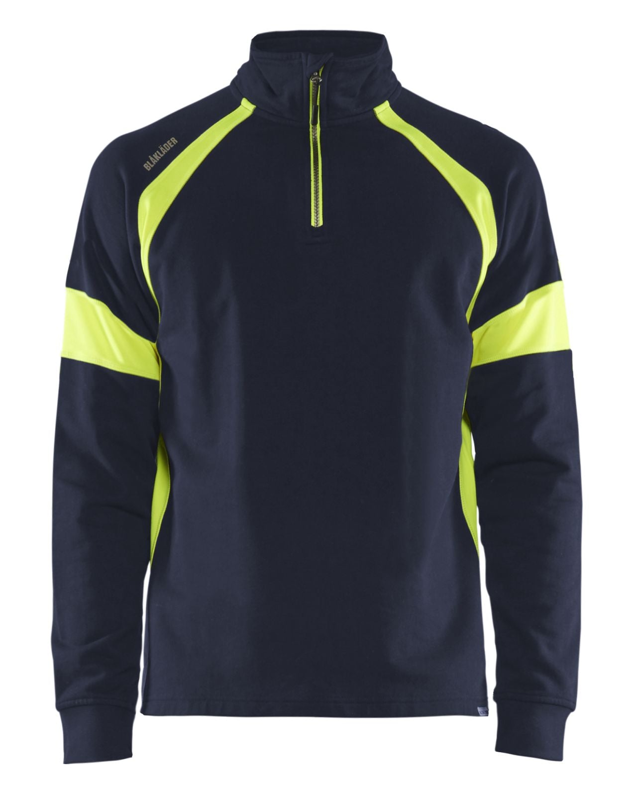 Blaklader sweatershirts 35501158 marineblauw-fluo geel(8933)