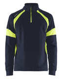Blaklader sweatershirts 35501158 marineblauw-fluo geel(8933)