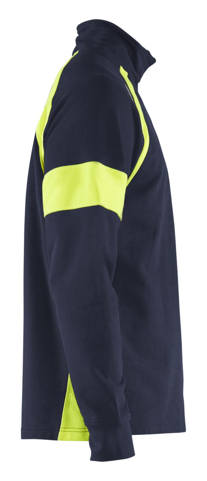 Blaklader sweatershirts 35501158 marineblauw-fluo geel(8933)