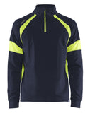 Blaklader sweatershirts 35501158 marineblauw-fluo geel(8933)