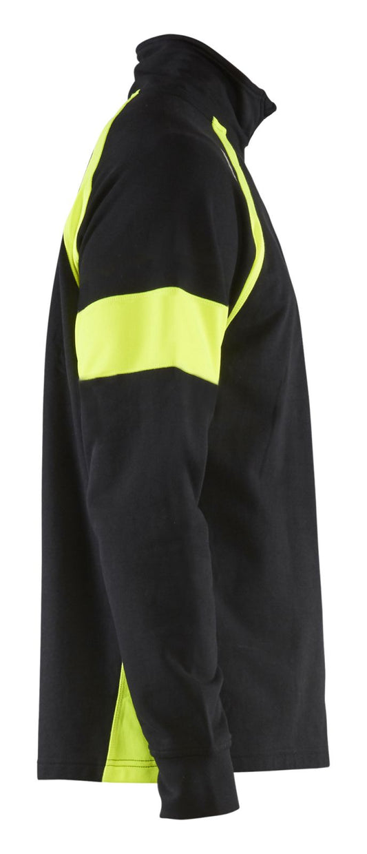 Blaklader sweatershirts 35501158 zwart-fluo geel(9933)