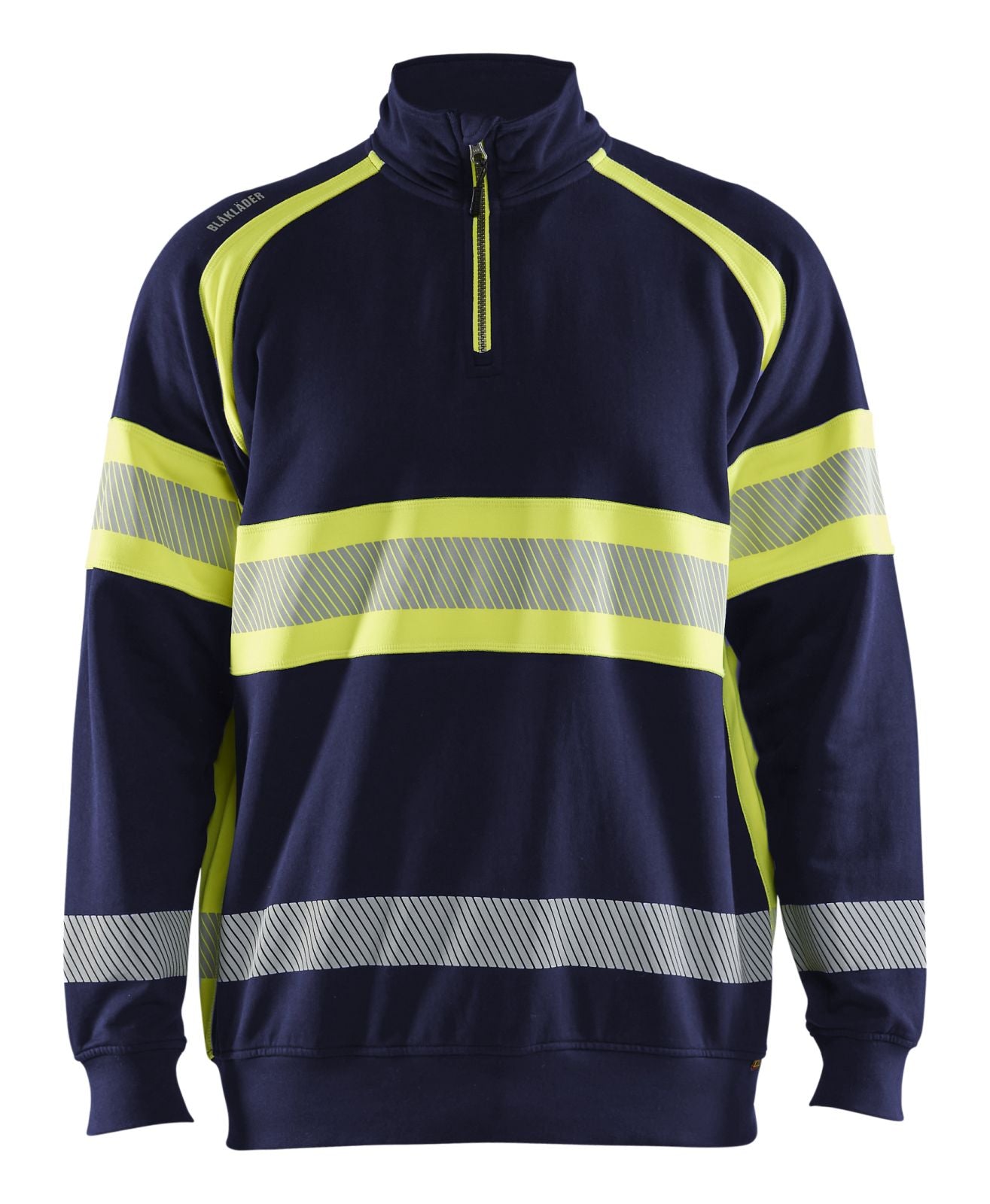 Blaklader sweaters 35531158 marineblauw-fluo geel(8933)