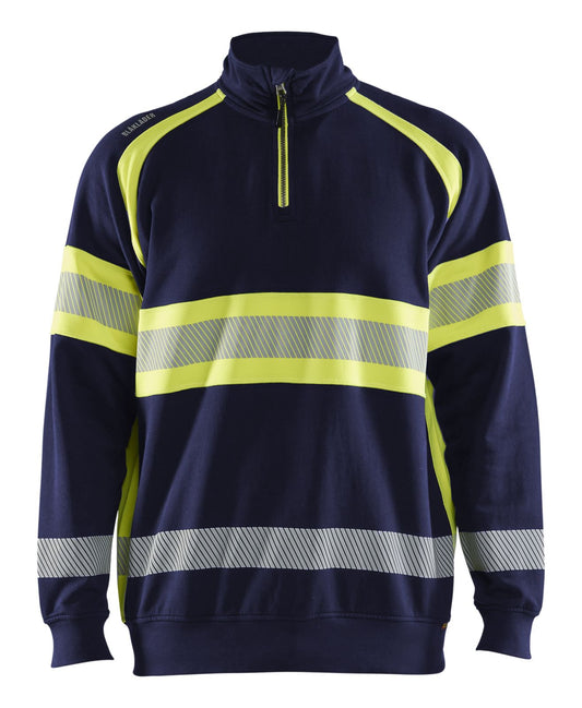 Blaklader sweaters 35531158 marineblauw-fluo geel(8933)