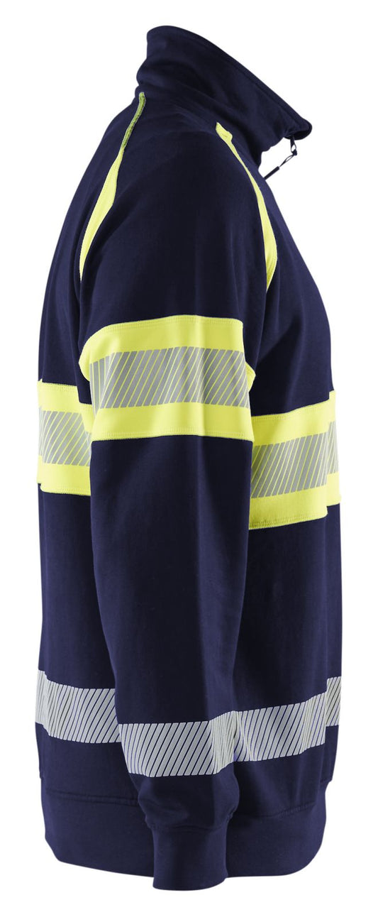 Blaklader sweaters 35531158 marineblauw-fluo geel(8933)