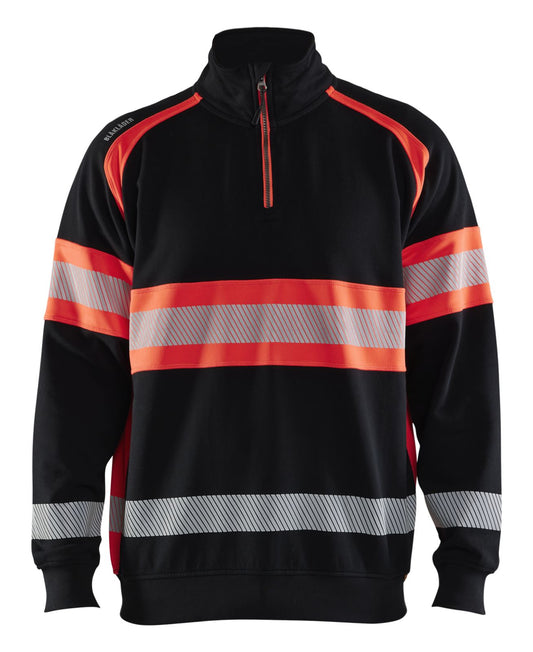 Blaklader sweaters 35531158 zwart-fluo rood(9955)