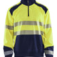 Blaklader Zipsweaters 35562528 HiVis fluo geel-marineblauw(3389)
