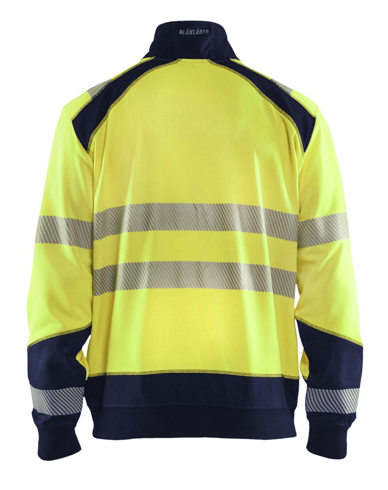 Blaklader Zipsweaters 35562528 HiVis fluo geel-marineblauw(3389)