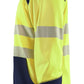 Blaklader Zipsweaters 35562528 HiVis fluo geel-marineblauw(3389)