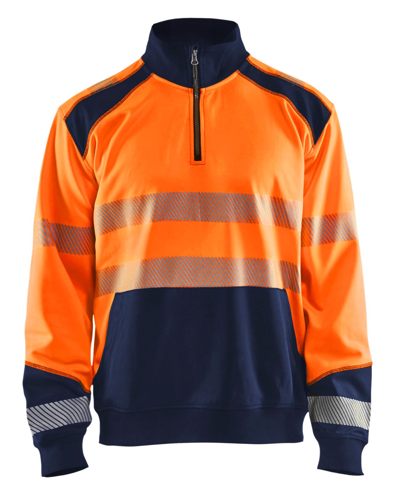 Blaklader Polosweaters 35562528 HiVis fluo oranje-marineblauw(5389)