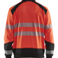 Blaklader Zipsweaters 35562528 HiVis fluo rood-zwart(5599)