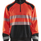 Blaklader Zipsweaters 35562528 HiVis fluo rood-zwart(5599)