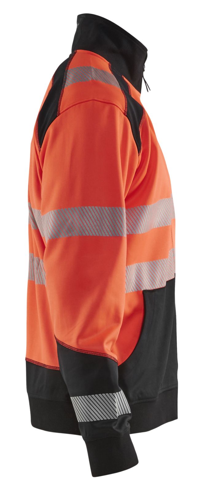 Blaklader Zipsweaters 35562528 HiVis fluo rood-zwart(5599)