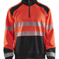 Blaklader Zipsweaters 35562528 HiVis fluo rood-zwart(5599)