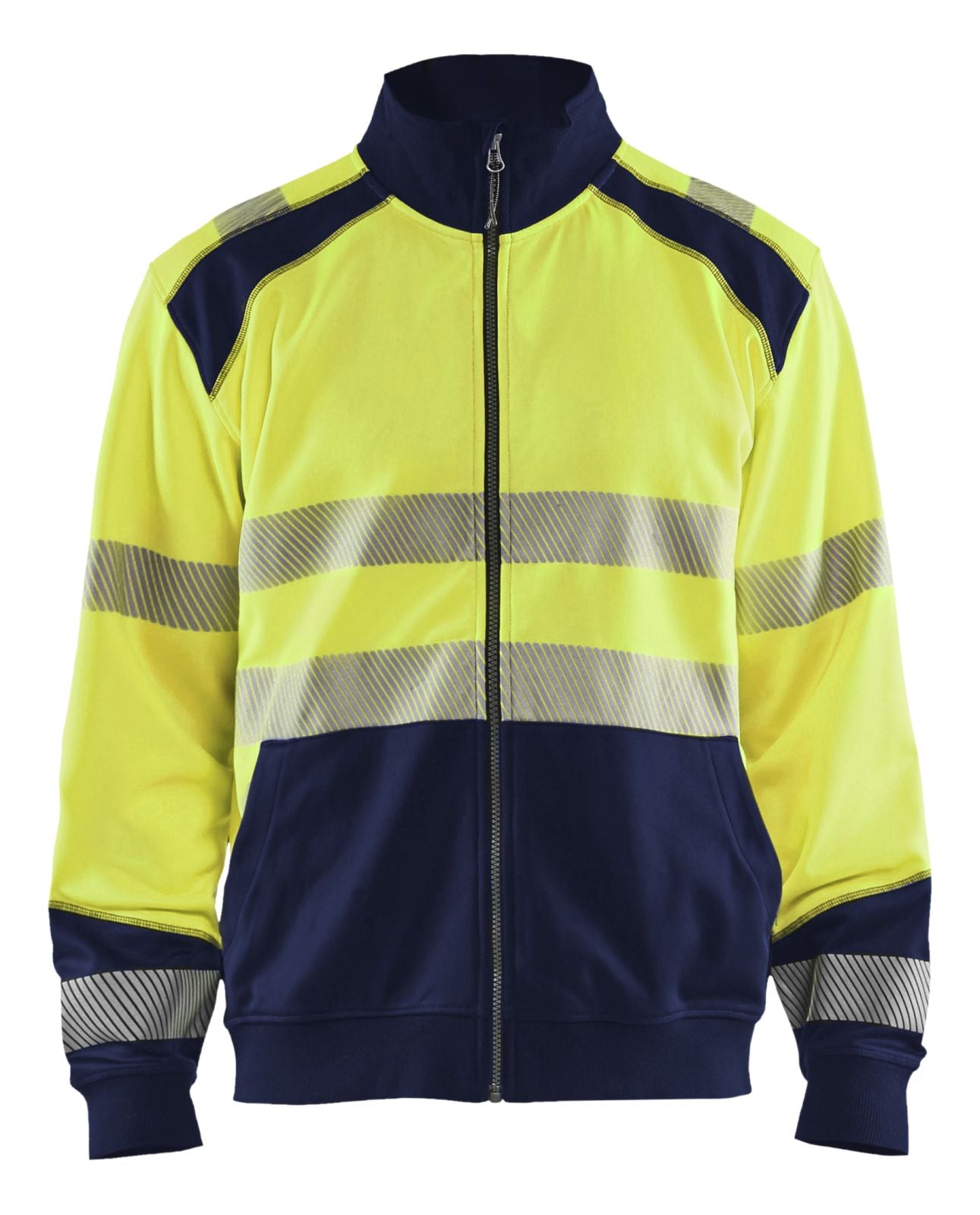 Blaklader Vesten 35582528 HiVis fluo geel-marineblauw(3389)