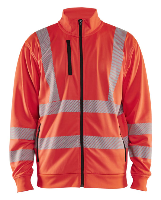 Blaklader High Vis sweaters 35632538 HiVis rits fluo rood(5500)
