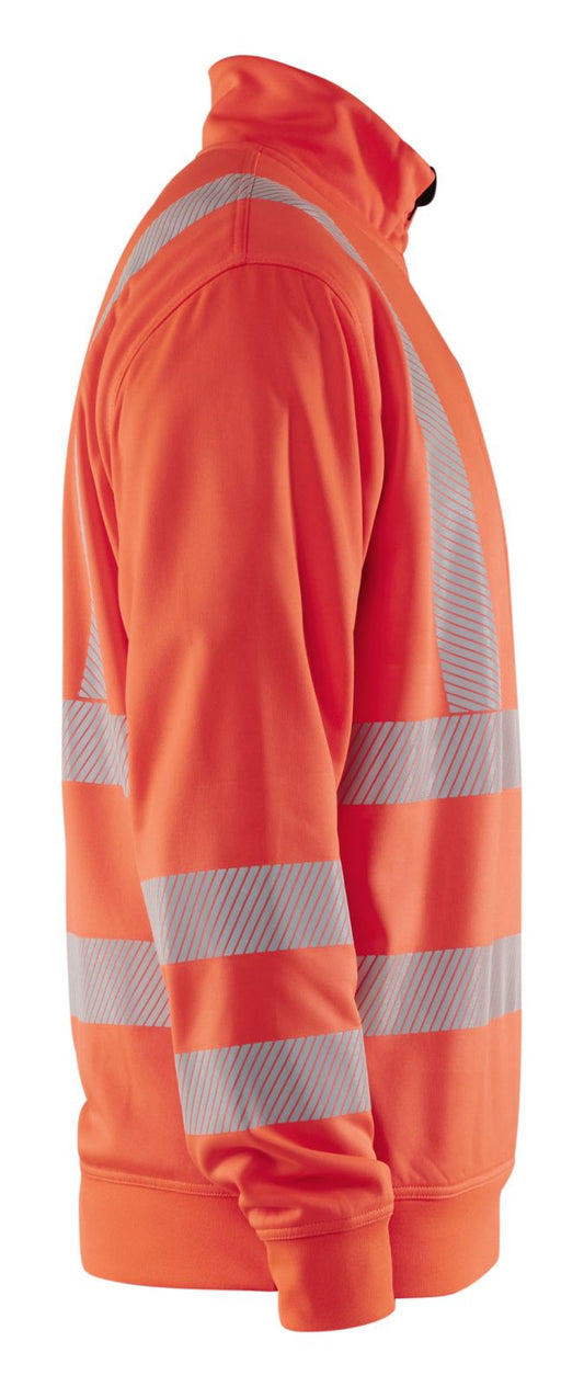 Blaklader High Vis sweaters 35642538 HiVis halve rits fluo rood(5500)