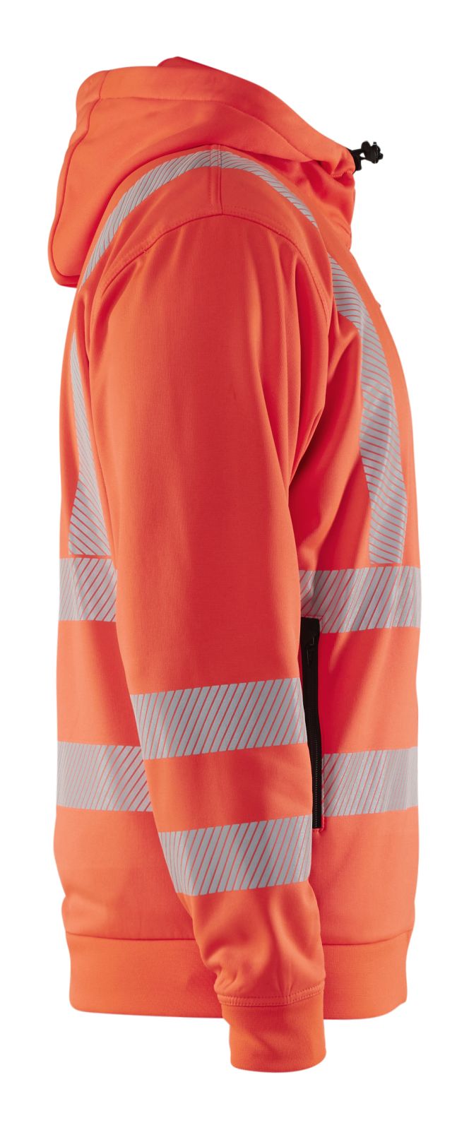 Blaklader High Vis hoodie 35652538 HiVis rits fluo rood(5500)