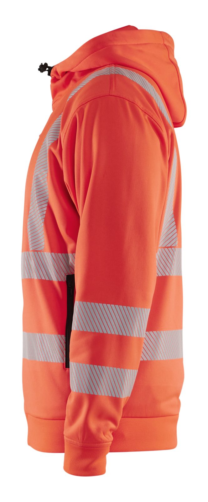 Blaklader High Vis hoodie 35652538 HiVis rits fluo rood(5500)