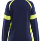 Blaklader Profiel Visible Dames Sweatshirt 35661158 HiVis marineblauw-fluo geel(8933)