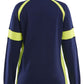 Blaklader Profiel Visible Dames Sweatshirt 35661158 HiVis marineblauw-fluo geel(8933)