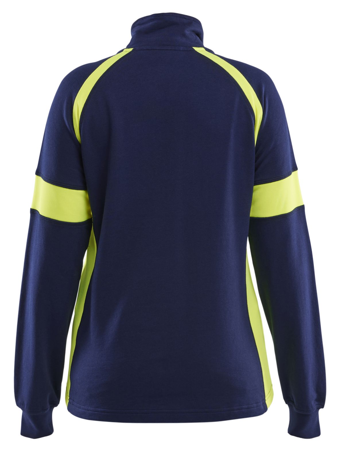 Blaklader Profiel Visible Dames Sweatshirt 35661158 HiVis marineblauw-fluo geel(8933)
