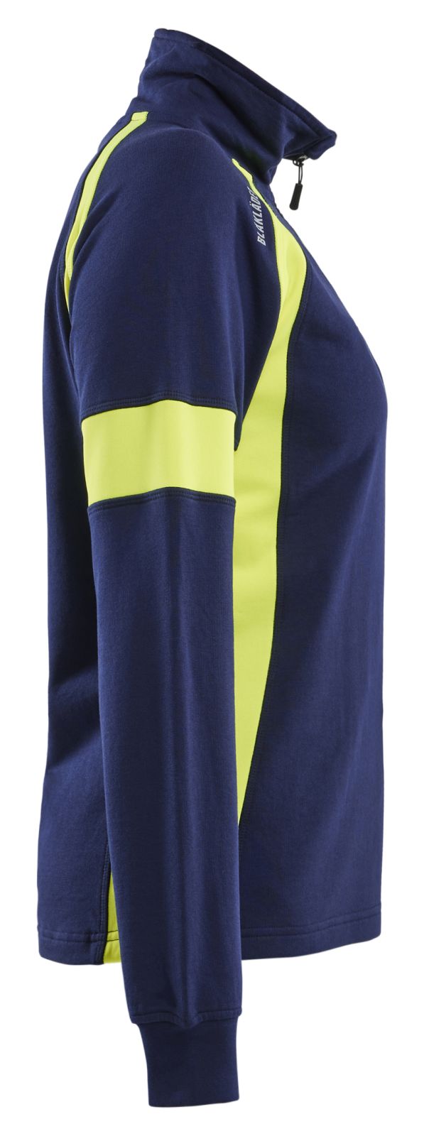 Blaklader Profiel Visible Dames Sweatshirt 35661158 HiVis marineblauw-fluo geel(8933)
