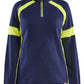 Blaklader Profiel Visible Dames Sweatshirt 35661158 HiVis marineblauw-fluo geel(8933)