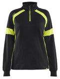 Blaklader Profiel Visible Dames sweaters 35661158 HiVis zwart-fluo geel(9933)
