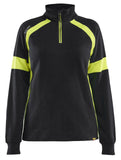 Blaklader Profiel Visible Dames sweaters 35661158 HiVis zwart-fluo geel(9933)