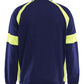 Blaklader Profiel Visible Sweatshirt 35671158 rits marineblauw-fluo geel(8933)
