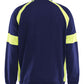 Blaklader Profiel Visible Sweatshirt 35671158 rits marineblauw-fluo geel(8933)
