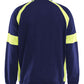 Blaklader Profiel Visible Sweatshirt 35671158 rits marineblauw-fluo geel(8933)