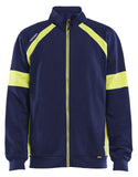 Blaklader Profiel Visible Sweatshirt 35671158 rits marineblauw-fluo geel(8933)