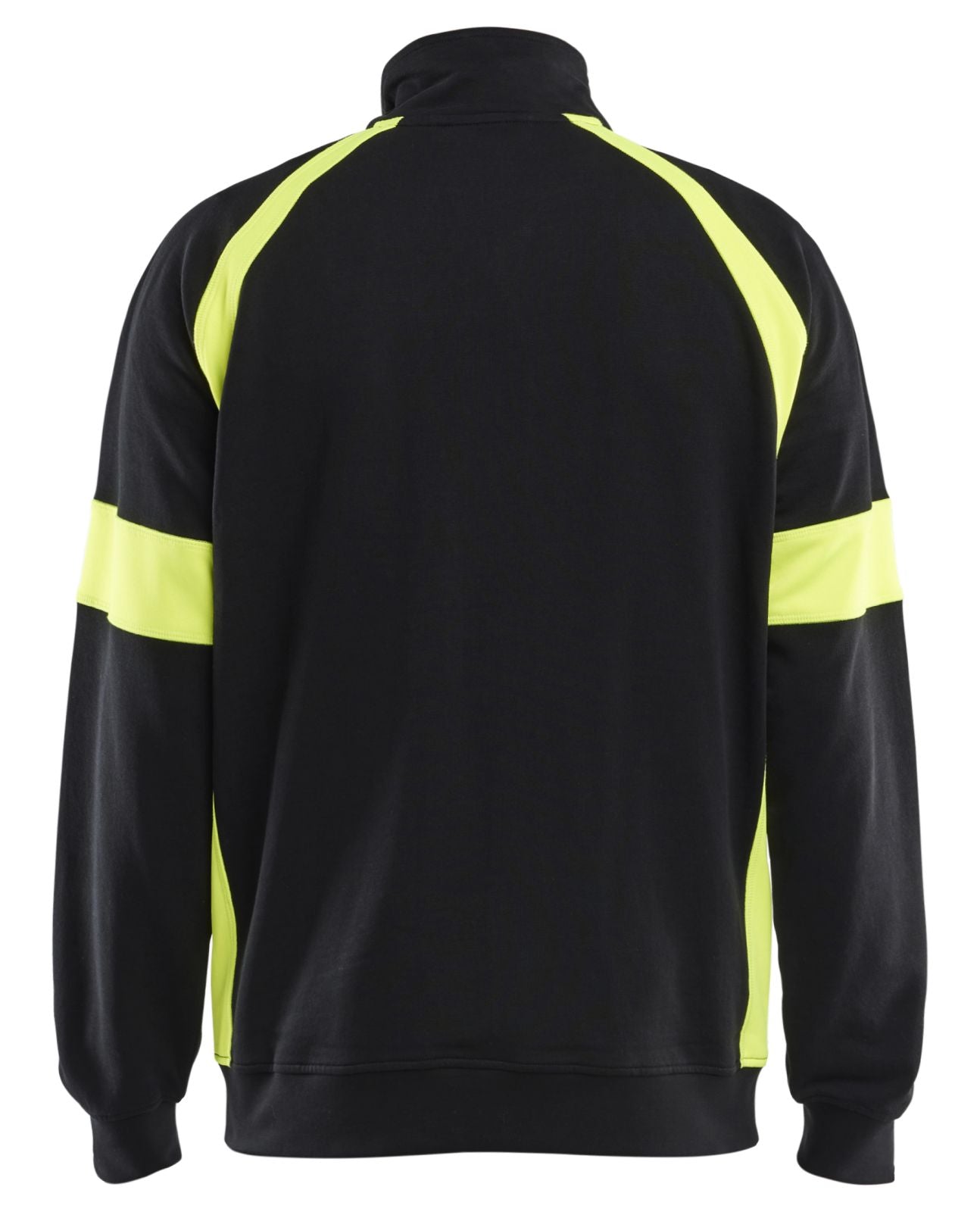 Blaklader Profiel Visible Sweatshirt 35671158 rits zwart-fluo geel(9933)