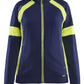 Blaklader Profiel Visible Dames Sweatshirt 35681158 rits marineblauw-fluo geel(8933)